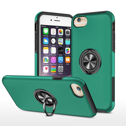 PC + TPU Stoßfeste magnetische Schutzhülle mit unsichtbarem Ringhalter, Für iPhone 6, Für iPhone 6 Plus, Für iPhone SE 2022 / SE 2020 / 8 / 7, Für iPhone 8 Plus / 7 Plus, Für iPhone XS / X