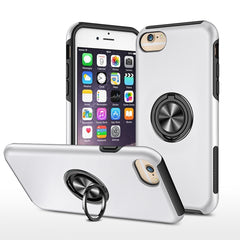 PC + TPU Shockproof Magnetic Protective Case with Invisible Ring Holder, For iPhone 6, For iPhone 6 Plus, For iPhone SE 2022 / SE 2020 / 8 / 7, For iPhone 8 Plus / 7 Plus, For iPhone XS / X