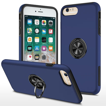 PC + TPU Stoßfeste magnetische Schutzhülle mit unsichtbarem Ringhalter, Für iPhone 6, Für iPhone 6 Plus, Für iPhone SE 2022 / SE 2020 / 8 / 7, Für iPhone 8 Plus / 7 Plus, Für iPhone XS / X