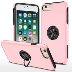 PC + TPU Shockproof Magnetic Protective Case with Invisible Ring Holder, For iPhone 6, For iPhone 6 Plus, For iPhone SE 2022 / SE 2020 / 8 / 7, For iPhone 8 Plus / 7 Plus, For iPhone XS / X