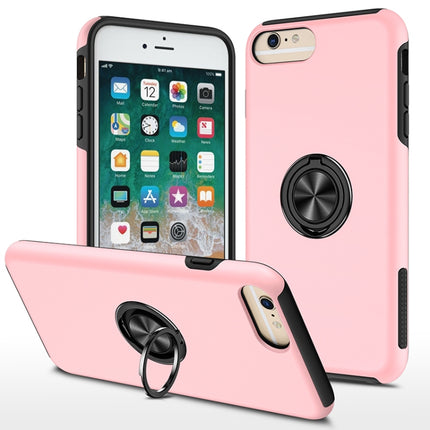PC + TPU Stoßfeste magnetische Schutzhülle mit unsichtbarem Ringhalter, Für iPhone 6, Für iPhone 6 Plus, Für iPhone SE 2022 / SE 2020 / 8 / 7, Für iPhone 8 Plus / 7 Plus, Für iPhone XS / X