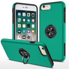 PC + TPU Shockproof Magnetic Protective Case with Invisible Ring Holder, For iPhone 6, For iPhone 6 Plus, For iPhone SE 2022 / SE 2020 / 8 / 7, For iPhone 8 Plus / 7 Plus, For iPhone XS / X