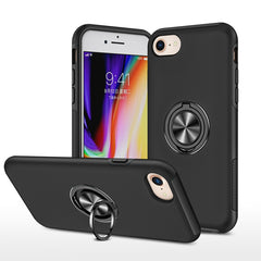 PC + TPU Shockproof Magnetic Protective Case with Invisible Ring Holder, For iPhone 6, For iPhone 6 Plus, For iPhone SE 2022 / SE 2020 / 8 / 7, For iPhone 8 Plus / 7 Plus, For iPhone XS / X