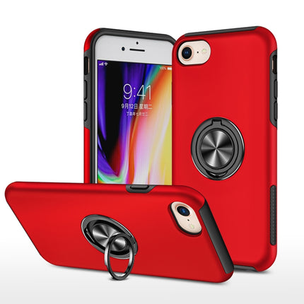 PC + TPU Stoßfeste magnetische Schutzhülle mit unsichtbarem Ringhalter, Für iPhone 6, Für iPhone 6 Plus, Für iPhone SE 2022 / SE 2020 / 8 / 7, Für iPhone 8 Plus / 7 Plus, Für iPhone XS / X