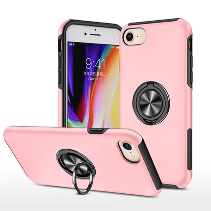 PC + TPU Stoßfeste magnetische Schutzhülle mit unsichtbarem Ringhalter, Für iPhone 6, Für iPhone 6 Plus, Für iPhone SE 2022 / SE 2020 / 8 / 7, Für iPhone 8 Plus / 7 Plus, Für iPhone XS / X