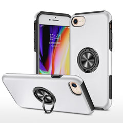 PC + TPU Shockproof Magnetic Protective Case with Invisible Ring Holder, For iPhone 6, For iPhone 6 Plus, For iPhone SE 2022 / SE 2020 / 8 / 7, For iPhone 8 Plus / 7 Plus, For iPhone XS / X