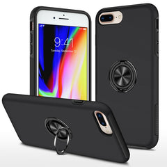 PC + TPU Shockproof Magnetic Protective Case with Invisible Ring Holder, For iPhone 6, For iPhone 6 Plus, For iPhone SE 2022 / SE 2020 / 8 / 7, For iPhone 8 Plus / 7 Plus, For iPhone XS / X