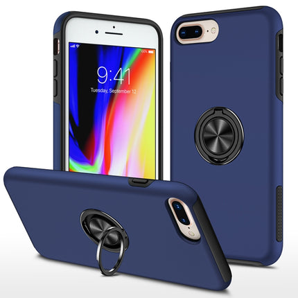 PC + TPU Stoßfeste magnetische Schutzhülle mit unsichtbarem Ringhalter, Für iPhone 6, Für iPhone 6 Plus, Für iPhone SE 2022 / SE 2020 / 8 / 7, Für iPhone 8 Plus / 7 Plus, Für iPhone XS / X