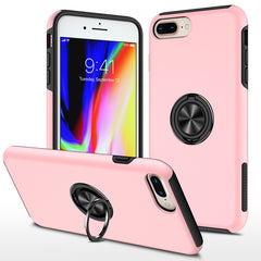 PC + TPU Shockproof Magnetic Protective Case with Invisible Ring Holder, For iPhone 6, For iPhone 6 Plus, For iPhone SE 2022 / SE 2020 / 8 / 7, For iPhone 8 Plus / 7 Plus, For iPhone XS / X