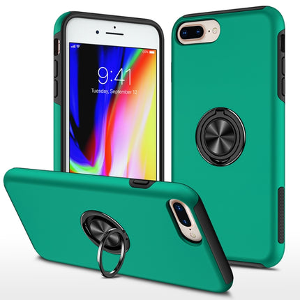 PC + TPU Stoßfeste magnetische Schutzhülle mit unsichtbarem Ringhalter, Für iPhone 6, Für iPhone 6 Plus, Für iPhone SE 2022 / SE 2020 / 8 / 7, Für iPhone 8 Plus / 7 Plus, Für iPhone XS / X