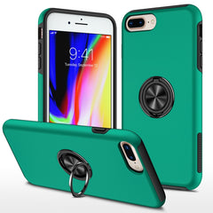 PC + TPU Shockproof Magnetic Protective Case with Invisible Ring Holder, For iPhone 6, For iPhone 6 Plus, For iPhone SE 2022 / SE 2020 / 8 / 7, For iPhone 8 Plus / 7 Plus, For iPhone XS / X