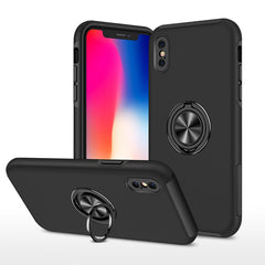 PC + TPU Shockproof Magnetic Protective Case with Invisible Ring Holder, For iPhone 6, For iPhone 6 Plus, For iPhone SE 2022 / SE 2020 / 8 / 7, For iPhone 8 Plus / 7 Plus, For iPhone XS / X