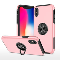 PC + TPU Shockproof Magnetic Protective Case with Invisible Ring Holder, For iPhone 6, For iPhone 6 Plus, For iPhone SE 2022 / SE 2020 / 8 / 7, For iPhone 8 Plus / 7 Plus, For iPhone XS / X