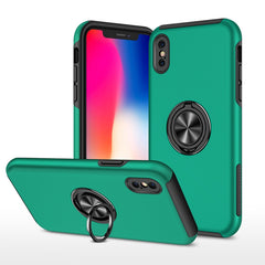 PC + TPU Shockproof Magnetic Protective Case with Invisible Ring Holder, For iPhone 6, For iPhone 6 Plus, For iPhone SE 2022 / SE 2020 / 8 / 7, For iPhone 8 Plus / 7 Plus, For iPhone XS / X