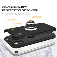 PC + TPU Shockproof Magnetic Protective Case with Invisible Ring Holder, For iPhone XR, For iPhone XS Max, For iPhone 11, For iPhone 11 Pro, For iPhone 11 Pro Max