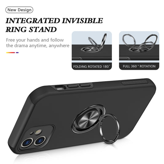 PC + TPU Shockproof Magnetic Protective Case with Invisible Ring Holder, For iPhone 12 mini, For iPhone 12, For iPhone 12 Pro, For iPhone 12 Pro Max