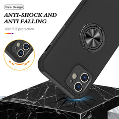 PC + TPU Shockproof Magnetic Protective Case with Invisible Ring Holder, For iPhone 12 mini, For iPhone 12, For iPhone 12 Pro, For iPhone 12 Pro Max