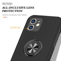 PC + TPU Shockproof Magnetic Protective Case with Invisible Ring Holder, For iPhone 12 mini, For iPhone 12, For iPhone 12 Pro, For iPhone 12 Pro Max