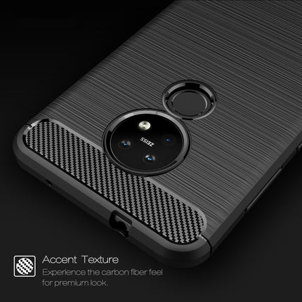 Brushed Texture Carbon Fiber TPU Protective Case, For Nokia 7.2 & 6.2