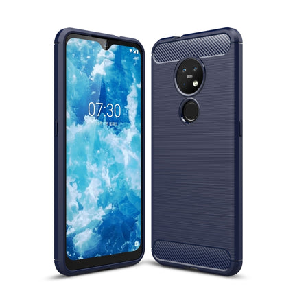 Brushed Texture Carbon Fiber TPU Protective Case, For Nokia 7.2 & 6.2