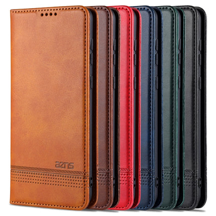 AZNS Magnetic Calf Texture Horizontal Flip Leather Case with Card Slots & Holder & Wallet, For Samsung Galaxy A02