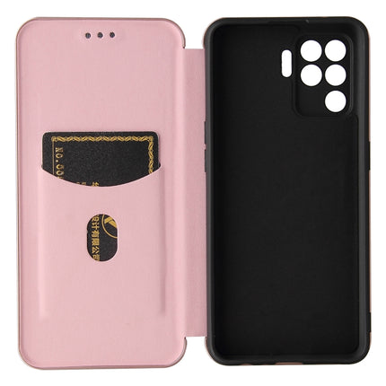 Carbon Fiber Texture Magnetic Horizontal Flip TPU + PC + PU Leather Case with Card Slot, For OPPO A94 4G / F19 Pro / Reno5 F, For ZTE nubia Red Magic 6 / 6 Pro, For OPPO Realme GT 5G, For Oukitel C22