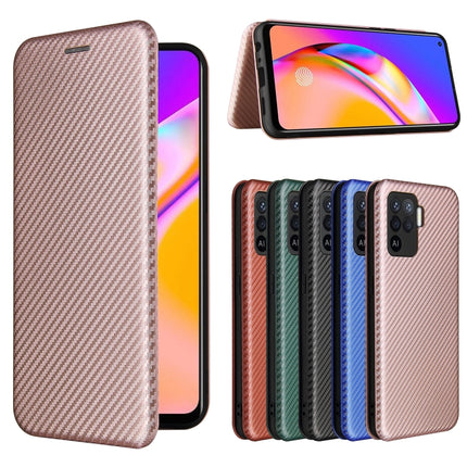 Carbon Fiber Texture Magnetic Horizontal Flip TPU + PC + PU Leather Case with Card Slot, For OPPO A94 4G / F19 Pro / Reno5 F, For ZTE nubia Red Magic 6 / 6 Pro, For OPPO Realme GT 5G, For Oukitel C22