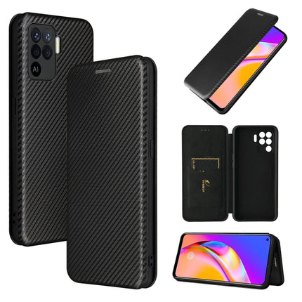 Carbon Fiber Texture Magnetic Horizontal Flip TPU + PC + PU Leather Case with Card Slot, For OPPO A94 4G / F19 Pro / Reno5 F, For ZTE nubia Red Magic 6 / 6 Pro, For OPPO Realme GT 5G, For Oukitel C22