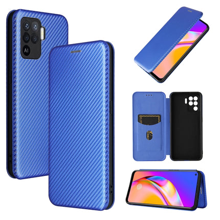 Carbon Fiber Texture Magnetic Horizontal Flip TPU + PC + PU Leather Case with Card Slot, For OPPO A94 4G / F19 Pro / Reno5 F, For ZTE nubia Red Magic 6 / 6 Pro, For OPPO Realme GT 5G, For Oukitel C22