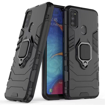 For Galaxy M30s Shockproof PC + TPU Case with Magnetic Ring Holder, For Galaxy M30s