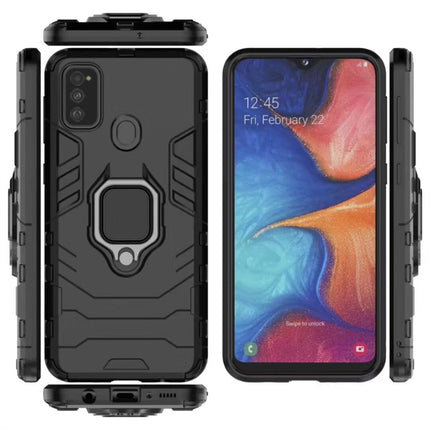 For Galaxy M30s Shockproof PC + TPU Case with Magnetic Ring Holder, For Galaxy M30s