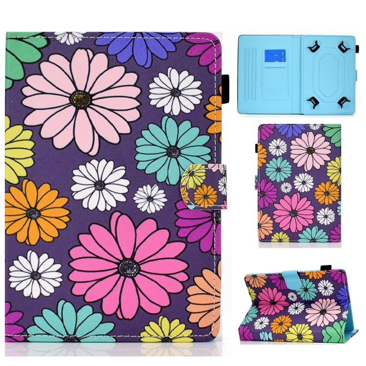 Funda protectora de cuero con tapa horizontal de TPU con patrón pintado, para Samsung Galaxy Tab A 9.7, para Samsung Galaxy Tab A 10.1 (2016), para universal de 7 pulgadas, para universal de 8 pulgadas, para universal de 10 pulgadas