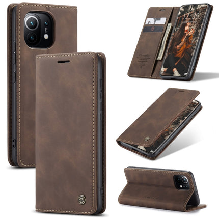 CaseMe 013 Multifunctional Horizontal Flip Leather Case with Holder & Card Slot & Wallet, For Xiaomi Mi 11