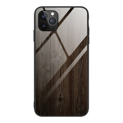 Wood Grain Tempered Glass + TPU Shockproof Case, For iPhone 12 mini, For iPhone 12 / 12 Pro, For iPhone 12 Pro Max