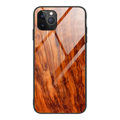 Wood Grain Tempered Glass + TPU Shockproof Case, For iPhone 12 mini, For iPhone 12 / 12 Pro, For iPhone 12 Pro Max