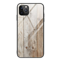 Wood Grain Tempered Glass + TPU Shockproof Case, For iPhone 12 mini, For iPhone 12 / 12 Pro, For iPhone 12 Pro Max