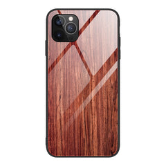 Wood Grain Tempered Glass + TPU Shockproof Case, For iPhone 12 mini, For iPhone 12 / 12 Pro, For iPhone 12 Pro Max