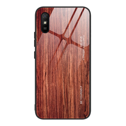 Wood Grain Tempered Glass + TPU Shockproof Case, For Xiaomi Redmi 9A, For Xiaomi Redmi Note 9S, For Xiaomi Redmi Note 10 Pro / Pro Max
