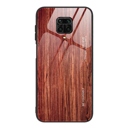 Wood Grain Tempered Glass + TPU Shockproof Case, For Xiaomi Redmi 9A, For Xiaomi Redmi Note 9S, For Xiaomi Redmi Note 10 Pro / Pro Max
