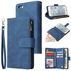 Multifunctional Retro Frosted Horizontal Flip Leather Case with Card Slot & Holder & Zipper Wallet & Photo Frame & Lanyard, For iPhone 6 & 6s, For iPhone 6 Plus & 6s Plus, For iPhone XS / X, For iPhone XR, For iPhone XS Max, For iPhone 11 Pro