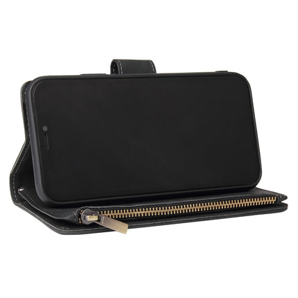 Multifunctional Retro Frosted Horizontal Flip Leather Case with Card Slot & Holder & Zipper Wallet & Photo Frame & Lanyard, For iPhone XR, For iPhone 11 Pro Max