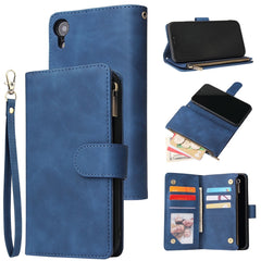 Multifunctional Retro Frosted Horizontal Flip Leather Case with Card Slot & Holder & Zipper Wallet & Photo Frame & Lanyard, For iPhone 6 & 6s, For iPhone 6 Plus & 6s Plus, For iPhone XS / X, For iPhone XR, For iPhone XS Max, For iPhone 11 Pro