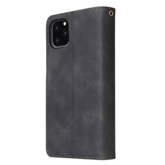 Multifunctional Retro Frosted Horizontal Flip Leather Case with Card Slot & Holder & Zipper Wallet & Photo Frame & Lanyard, For iPhone 11, For iPhone 11 Pro Max