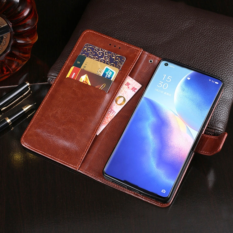 idewei Crazy Horse Texture Horizontal Flip Leather Case with Holder & Card Slots & Wallet, For OPPO Find X3 Neo, For OPPO Realme C21, For OPPO Realme C25