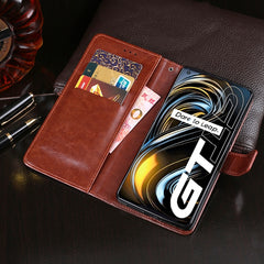 idewei Crazy Horse Texture Horizontal Flip Leather Case with Holder & Card Slots & Wallet, For OPPO Realme GT Neo, For TCL 20 SE, For UMIDIGI A9