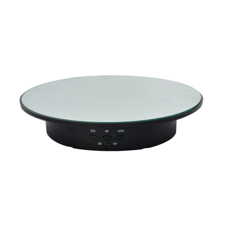 20cm USB Electric Rotating Turntable Display Stand Video Shooting Props Turntable for Photography, Load: 8kg, 20cm(Black Mirror), 20cm (White Mirror)