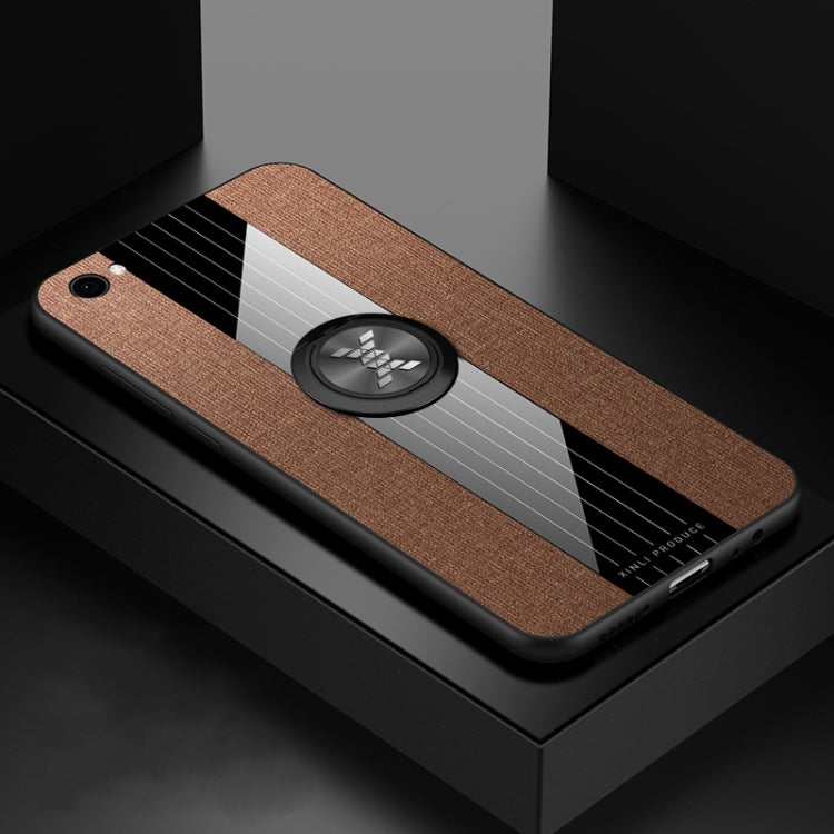 XINLI Stitching Cloth Texture Shockproof TPU Protective Case with Ring Holder, For Vivo Y67, For Vivo Y75 / V7, For Vivo Y85, For Vivo Y93
