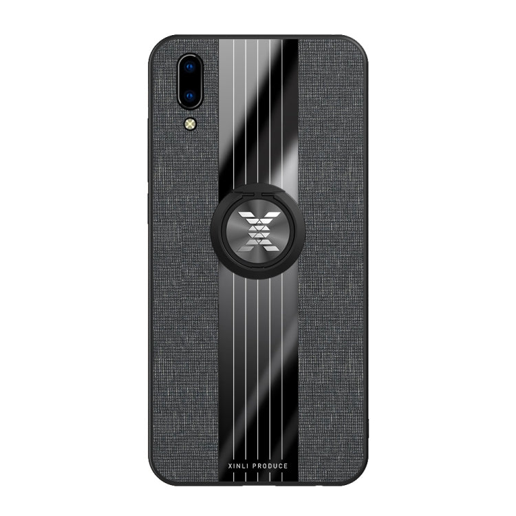 XINLI Stitching Cloth Texture Shockproof TPU Protective Case with Ring Holder, For Vivo Y97, For Vivo Z5X