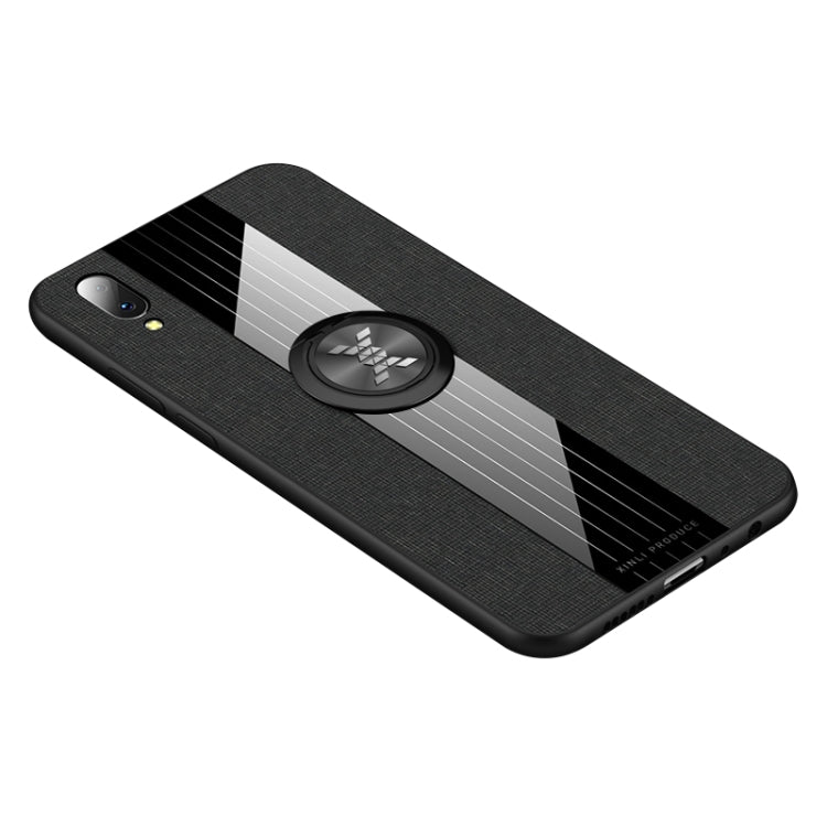 XINLI Stitching Cloth Texture Shockproof TPU Protective Case with Ring Holder, For Vivo Y97, For Vivo Z5X
