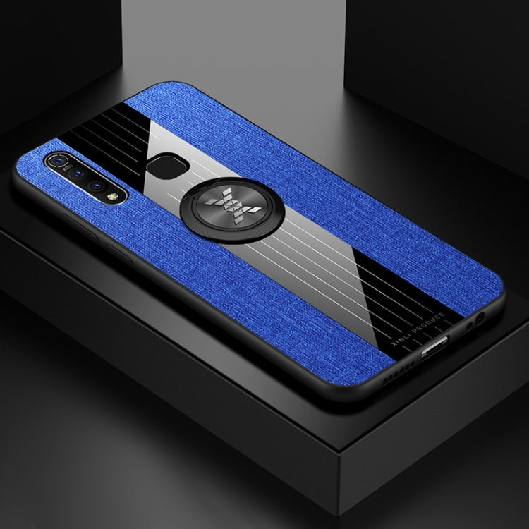 XINLI Stitching Cloth Texture Shockproof TPU Protective Case with Ring Holder, For Vivo Y97, For Vivo Z5X